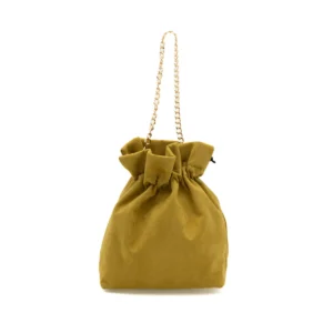 Bolso Bombonera de Fiesta en Antelina Oliva con Asa de Cadena